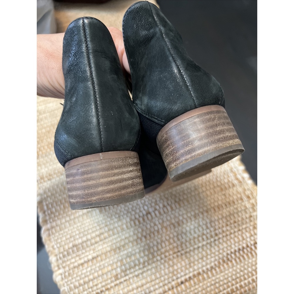Vince Camuto Perforated Suede Ankle Booties Palmina Black 8.5 - Picture 5 of 12